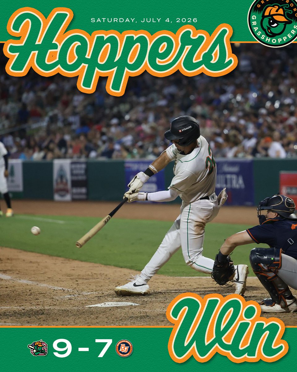 GSOHoppers's tweet photo. Hoppers WIN! 🇺🇸🎆

🔗 https://t.co/6nACpysK3L https://t.co/dqYFUnpMOc