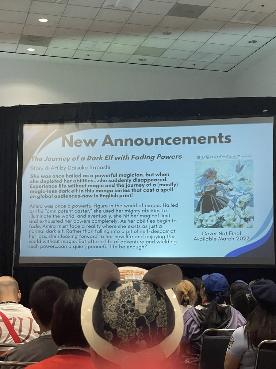 MangaAlerts's tweet photo. New Licensed continued

• The Journey of a Dark Elf with Fading Powers

Tbh this shocked me because i wouldve thought kodansha had this one on lock but glad to see it in print!

#AnimeExpo2026 https://t.co/1BxE4n5498