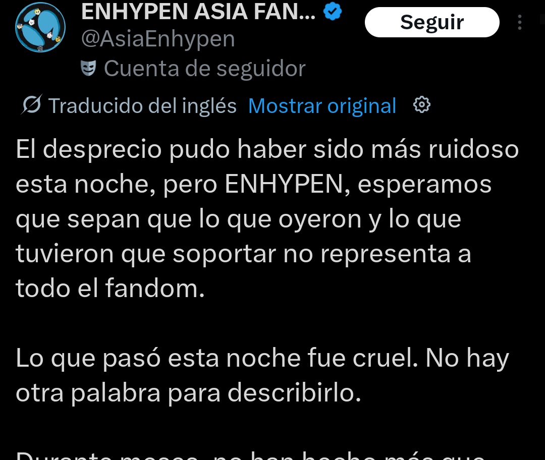ssunsunaa's tweet photo. CRUEL es lo q hacen ustedes en priorizar pelear con ot7 en lugar de priorizar pelear contra la empresa para q enhypen tenga la seguridad q la empresa no es capaz de darles, para q enhypen tenga el descanso q JAMÁS tuvo y la promoción q merecen al hacer tanto esfuerzo durante 6 años seguidos. CRUEL es q ustedes dejen de lado AÑOS de trabajo DE LOS 7 en MESES solamente pq esta empresa de mierda lo dice, cuando saben muy bien q los 7 se aman como una familia. CRUEL es q decidan pelear y armar quilombo al pedo por algo q no es ninguna falta de respeto, pq les recuerdo q en este tour estaba incluido heeseung y además todas las canciones q cantaron SON HECHAS Y CANTADAS por los 7, y eso nunca va a cambiar. Asi que cierren el orto y dejen de decir pelotudeces como esta porque quedan mal ustedes, es una lástima q sean 'fanbase' y no representen ni a la mitad del fandom. 

#7_PIECES_ONE_ENHYPEN
#ONE_BLOOD_MAKES_SEVEN