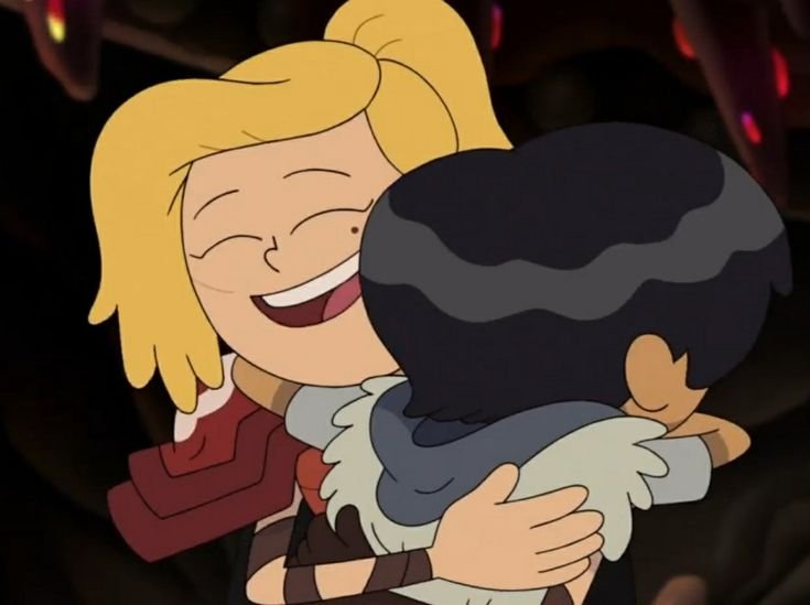 MRacer62417's tweet photo. Marcy adventures in Newtopia and Sasha guiding Rebelión #amphibia #MarcyWu #SashaWaybright https://t.co/RTfhs81Ofa