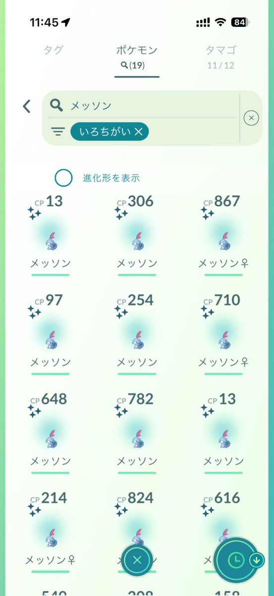 daigameK's tweet photo. メッソンコミュデイお疲れ様でした！
コミュデイの前後でも、たくさん色違い来てくれて良かったー🥳
ピカチュウとか御三家の色違いも狙っていたけど、今日天気悪いからまた次の機会かなー
#ポケモンGO https://t.co/1G1BKCGfWM