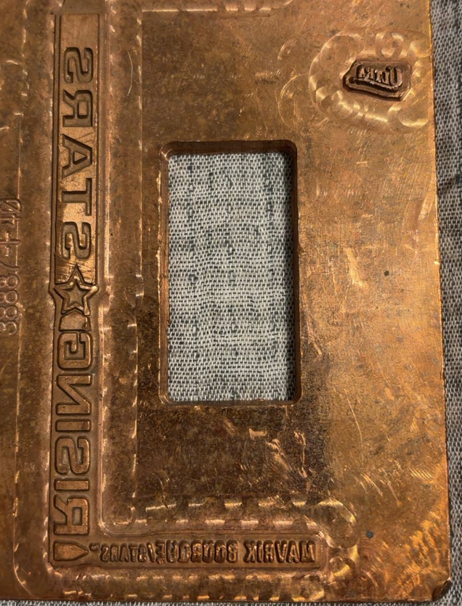 d_rod26's tweet photo. When I found this 2024-25 upper deck printing plate, I was excited to have something so unique, but was disappointed one wasn’t a Nashville Pred. Well he didn’t start as one but he is now. In honor of his signing, here’s my Mavrik Bourque plate. https://t.co/0fmrX1mFq8