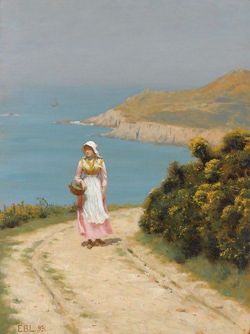 WilhelmGustloff's tweet photo. Girl On A Coastal Path, 1893
Edmund Blair Leighton 1853-1922 https://t.co/89Gcz6cRBI