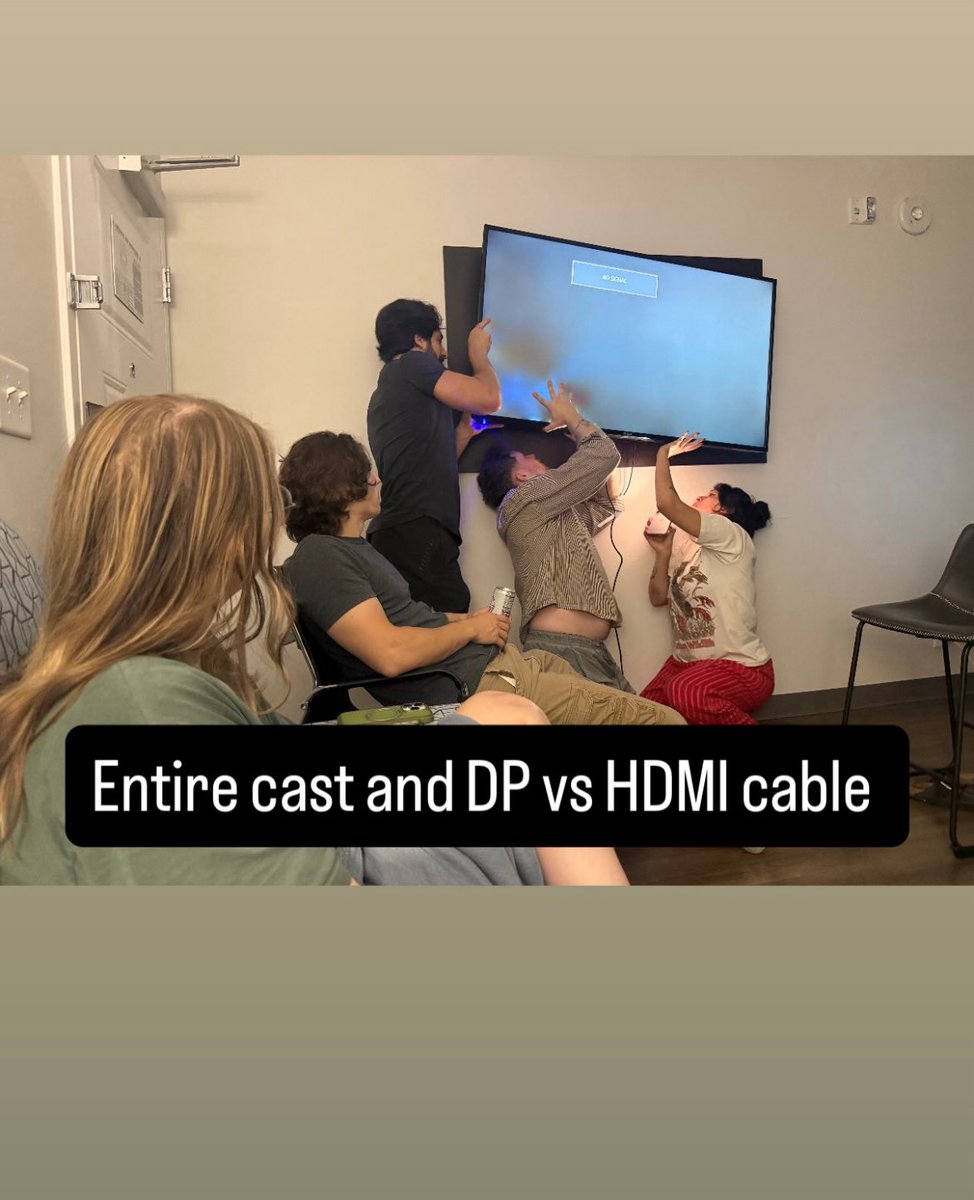 gracieslayss's tweet photo. oliver and the cast of his movie https://t.co/QKufmmXXpX