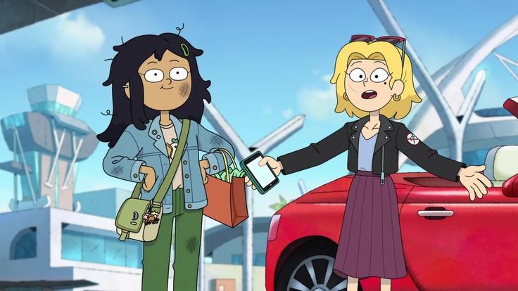 MRacer62417's tweet photo. Marcy adventures in Newtopia and Sasha guiding Rebelión #amphibia #MarcyWu #SashaWaybright https://t.co/RTfhs81Ofa