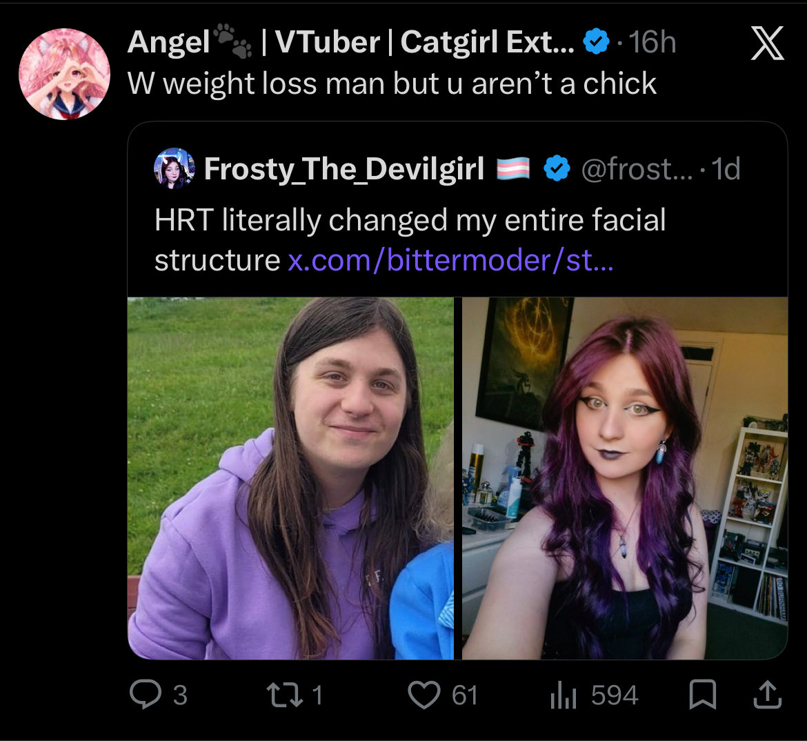 transphobe cope 🏳️‍⚧️🏳️‍⚧️ tweet media