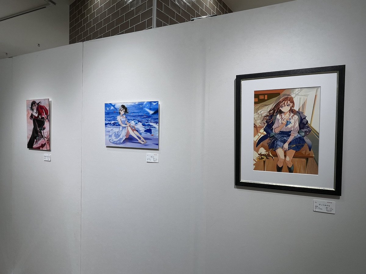 📣【1点限定】表面サイン入り✨ ＼ Tiv作品展「青の刹那」 複製原画