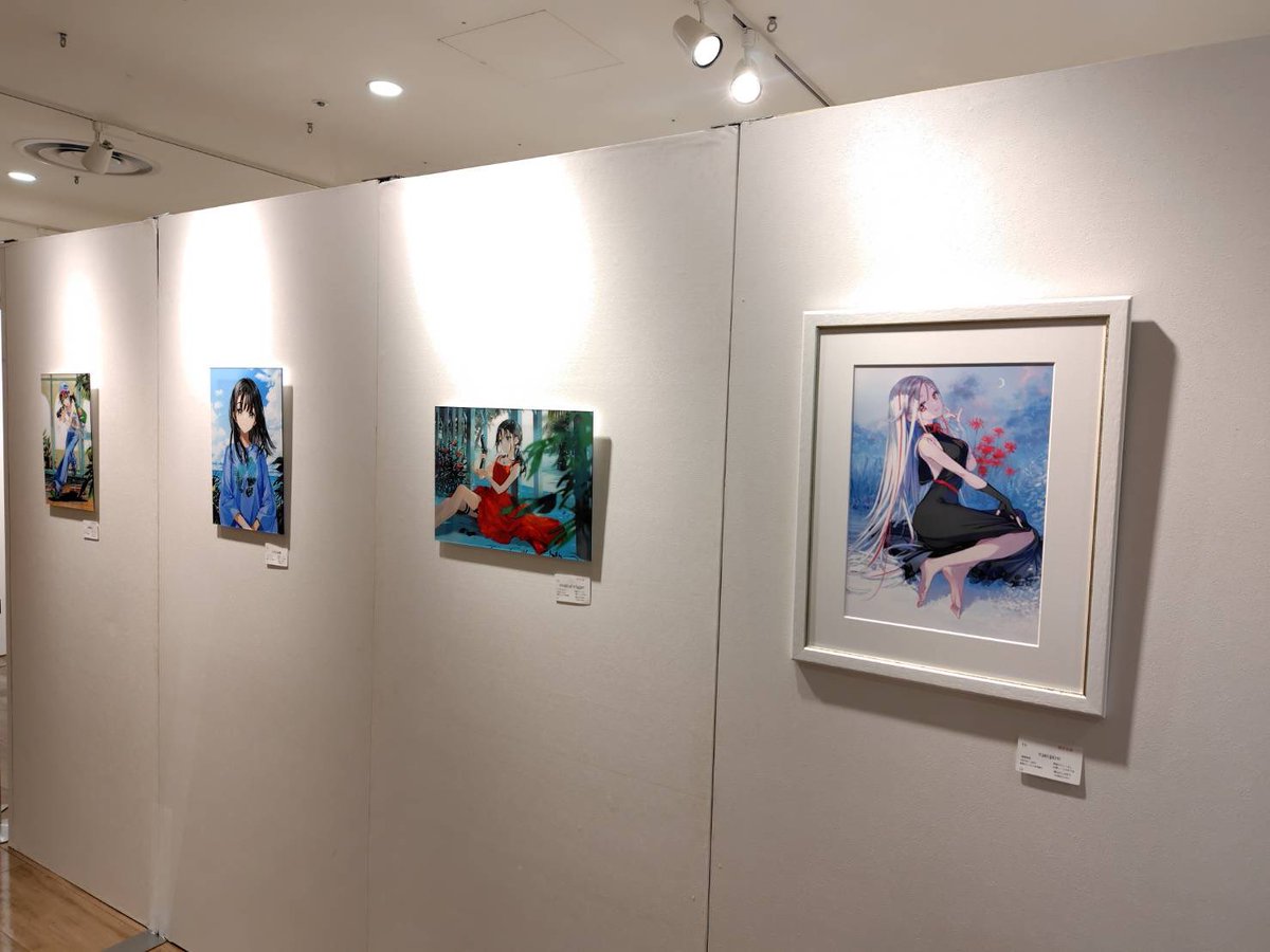 📣【1点限定】表面サイン入り✨ ＼ Tiv作品展「青の刹那」 複製原画