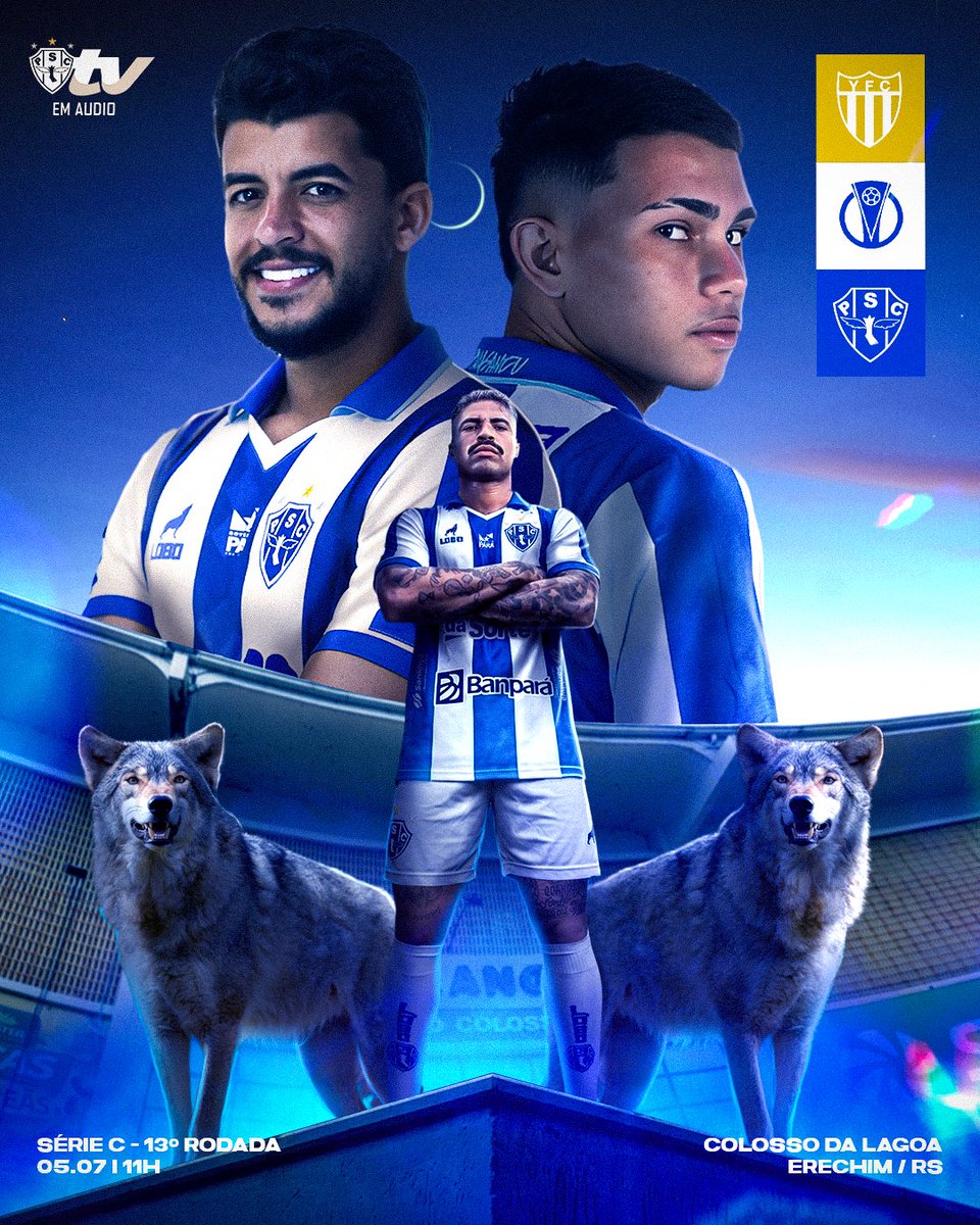 Paysandu's tweet photo. HOJE TEM PAYSANDU! É DIA DE PAYXÃO! 🐺💙

🏆 Série C - 13ª rodada
🆚 Ypiranga
⏰ 11h
🏟️ Colosso da Lagoa  
🎙️ PapãoTV

#VamosPaysandu https://t.co/OZUKi19uit