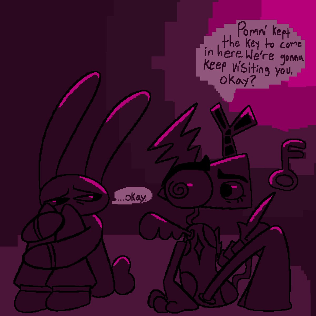 jamiezstarlett's tweet photo. I wish I’d done more to help.
.
.
.
#abstrabbit #tadc #zooble #jax #transfem post episode 9 comic
(1/8) https://t.co/PwnJrqvnUC