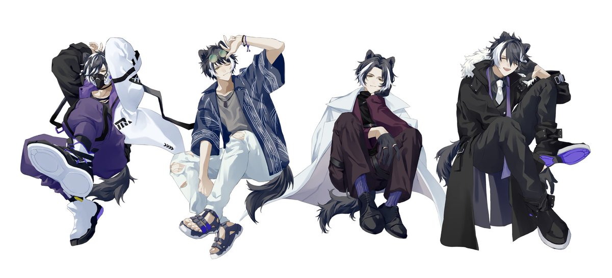 niboshira_menn's tweet photo. トリミングしたので結構隠れちゃったけど、全部全身描いてたので折角だし載せておきます❕ https://t.co/eIBfYAw5dp