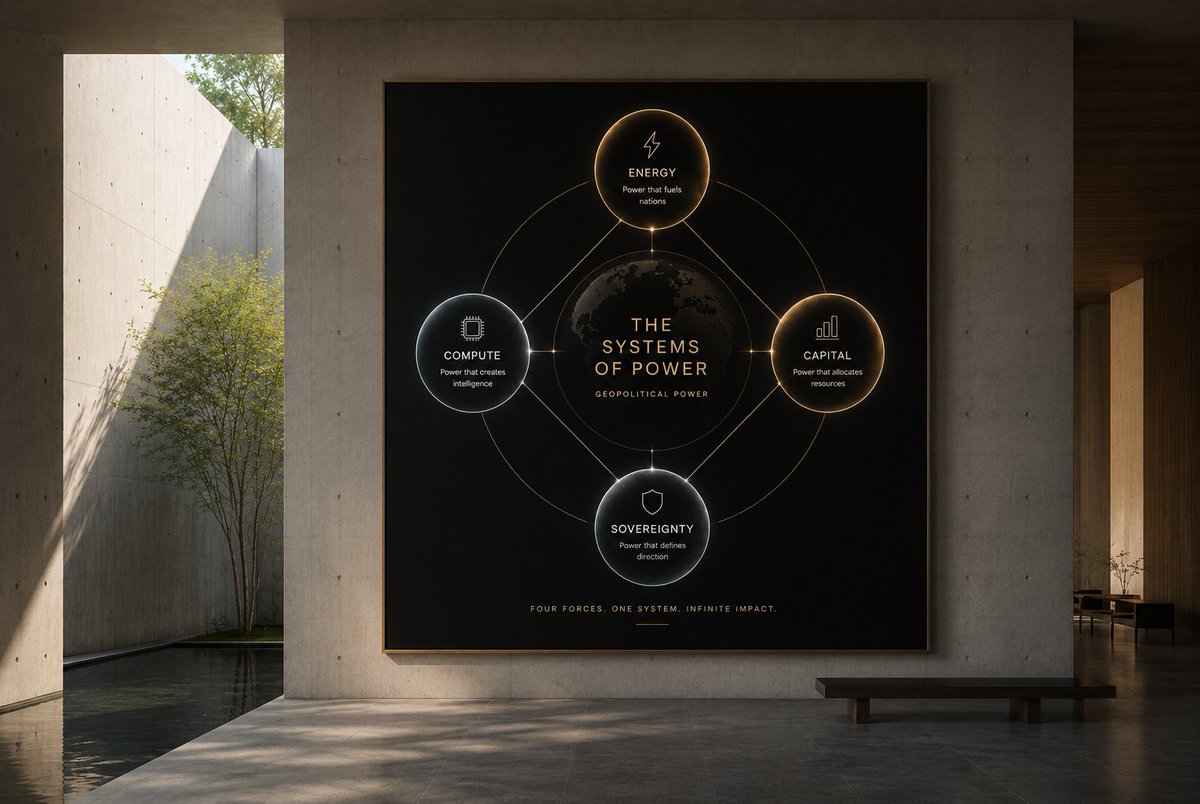 tfiinsight's tweet photo. The world isn't changing randomly.

Energy.
Compute.
Capital.
Sovereignty.

Together, they create power.

This is the framework behind The Flow Insight.

— TFI• Group | @theflowinsight https://t.co/NRdue9nuvS