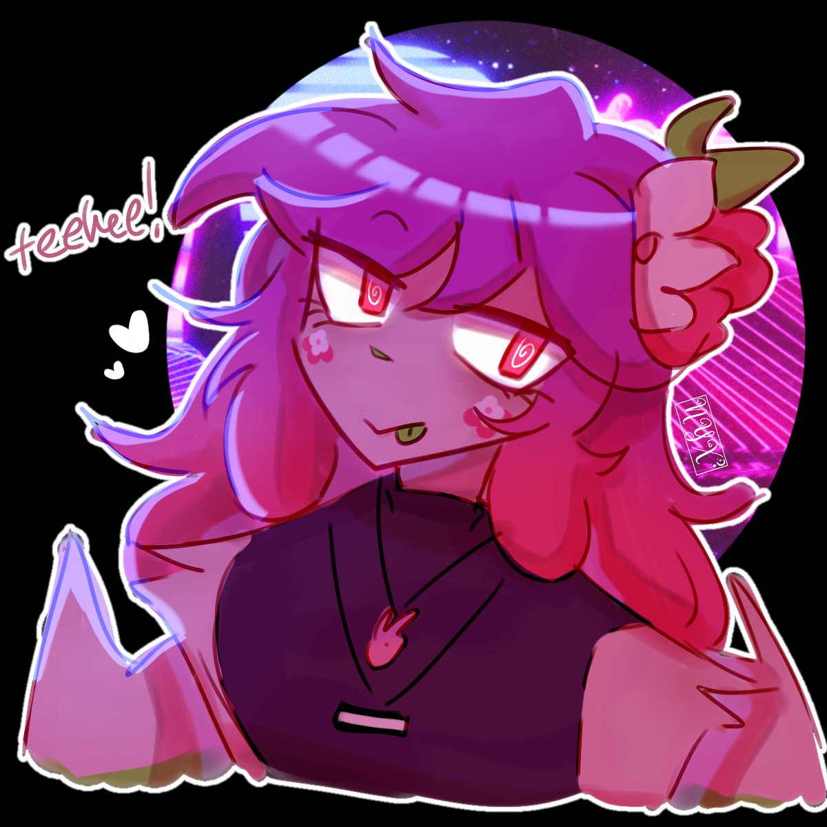 Nyxiewuzhere's tweet photo. Bleeehhh some AF art I've done #artfight2026 #oc https://t.co/2SgRikTJM1