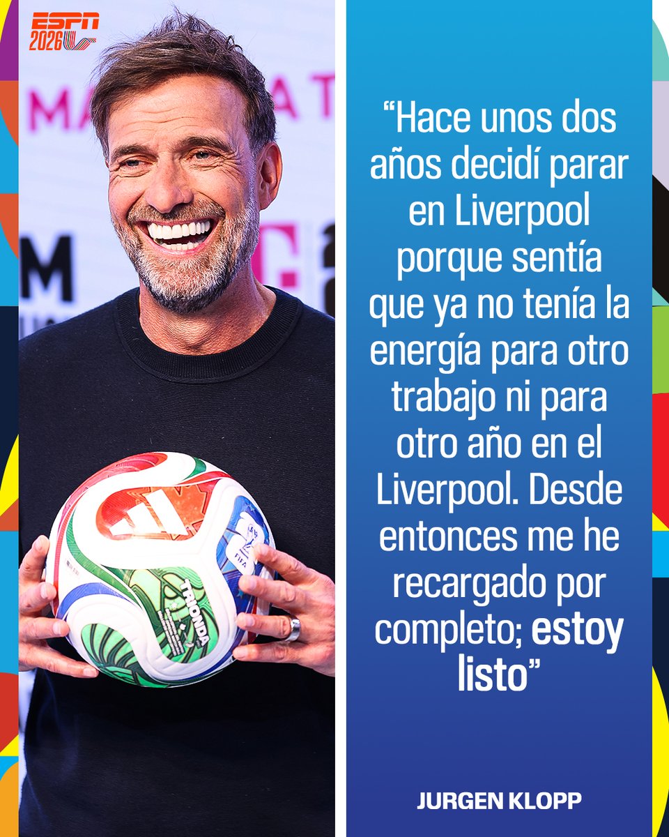 ESPNDeportes's tweet photo. Jürgen Klopp confirma que está en negociaciones para convertirse en el nuevo entrenador de Alemania.

¡Su regreso parece cercano! 🇩🇪 👀 https://t.co/Ua9GSBtPsh