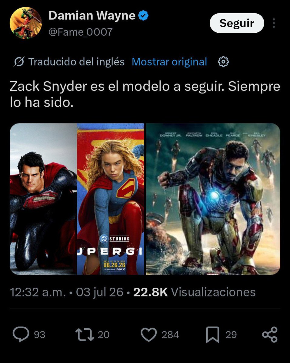 snydertard_'s tweet photo. Las poses las invento snyder mi gente https://t.co/Yq2x5Glbir