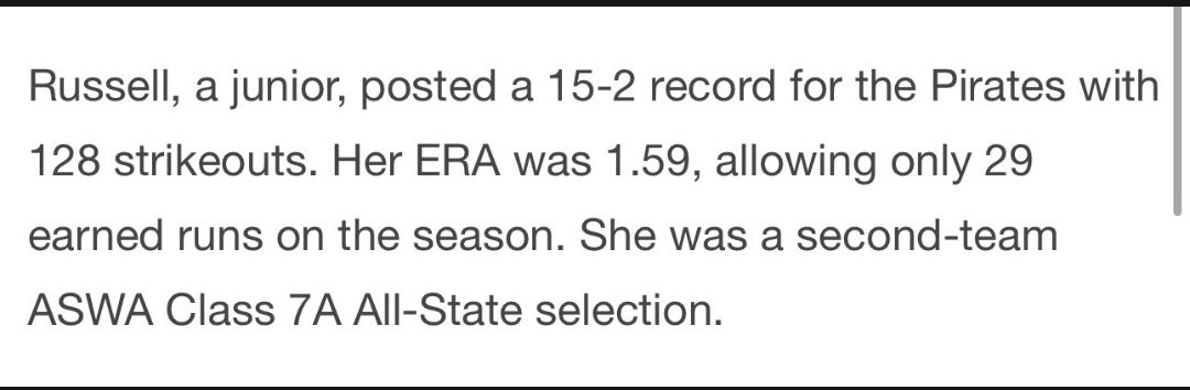 ARuss2027's tweet photo. Dont know what to say~ but wow~ and thank you!  
@WOWS2023 @ALHSSports1 @D1Softball @DiamondAddicts @aldotcomPreps 
@CoachOAllZones @BSherSB @FastpitchAthRec @GCMSportsAL @KyleParmley @LegacyLegendsS1 @ExtraInningSB @EastonFastpitch @LineDsoftball @IzzyWerdann @MGCCCSoftball @kailey_hil @coach_duke22 @ALHSSports1 @ahsaaradio @JoshBaxterNSR @SoftballPortal