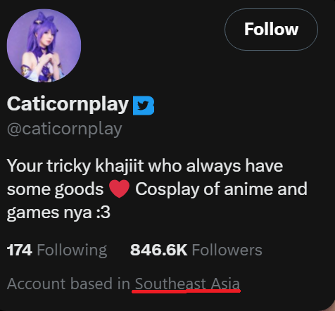 bat_man24044's tweet photo. @caticornplay WARNING: this isnt her real account, this account is run by a man in SE asia https://t.co/slZgBaCwE3
