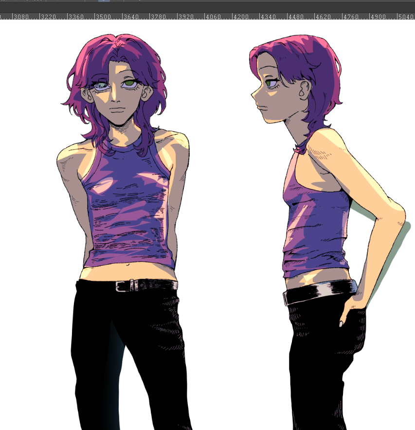 Yuukipuun's tweet photo. wip oc turnaround https://t.co/v7DZBQBEzl