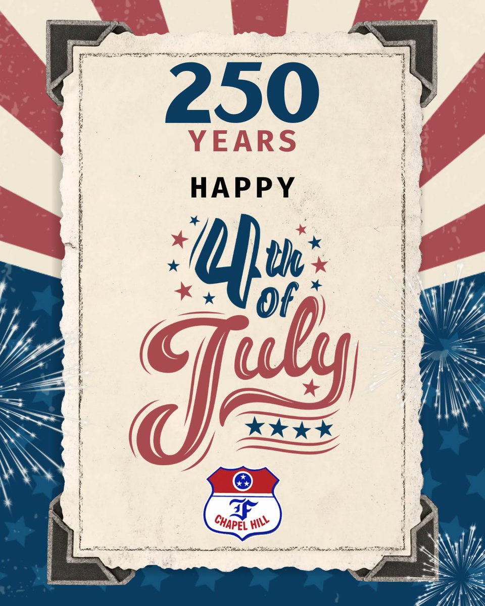 ForrestHoops's tweet photo. 🇺🇸 HAPPY 4TH OF JULY 🇺🇸

Today we celebrate the blessings of freedom and remember those who have made those freedoms possible. https://t.co/mUbgAzrK6D