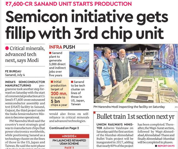 Key Insights: India's 3rd Semiconductor Unit Begins Production The Rs ...