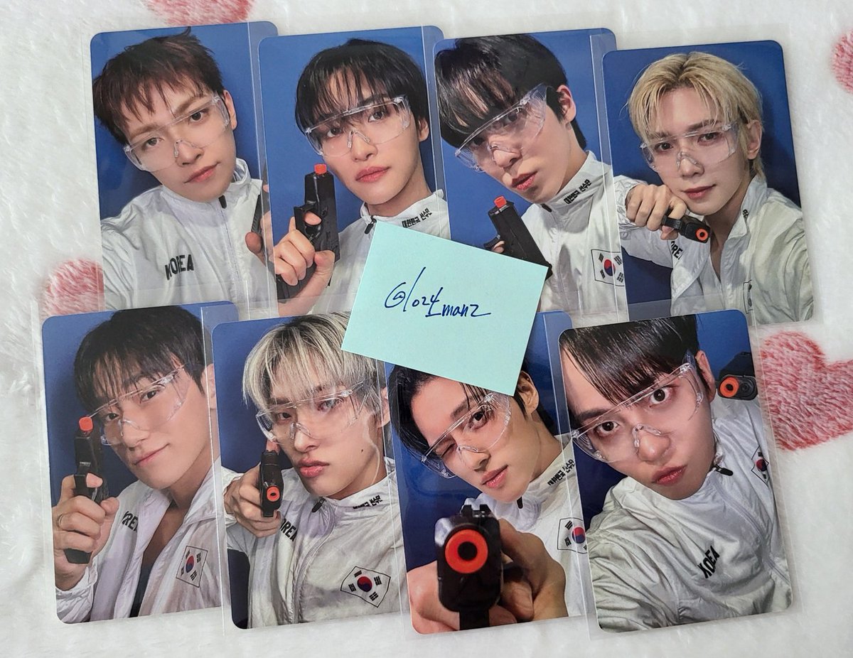1024_man2's tweet photo. ATEEZ GH4 Adrenaline WTS last fansign pc set ot8
apple music applemusic aim at atiny's hearts SELL
에이티즈 애플뮤직 팬싸 포카 세트 양도
에이티니 마음 정조준

🔫 에이티니 마음 정조준 ver.
----
1set(ot8) : 5.0
3set🔼 : 4.5
----

* bulk⭕, on hand, 배송비 별도
* 한국계좌 / 한국배송 / Paypal ok
편하게 연락주세요🥟✨
DM or https://t.co/GWwgeb7Hvx