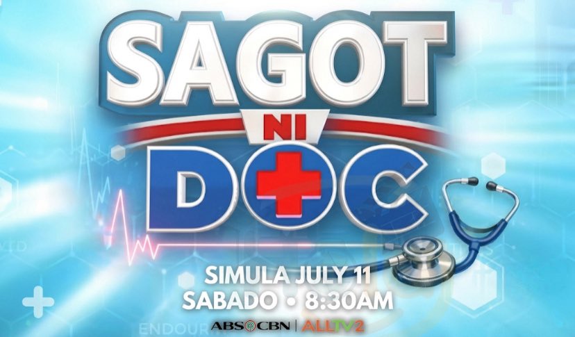 holaphofficial's tweet photo. Usapang kalusugan na dapat pag-usapan! #SagotNiDok, simula JULY 11, SATURDAYS, 8:30AM sa #ABSCBNYesWeekend ng ABS-CBN sa ALLTV. https://t.co/7CClcAnZRN