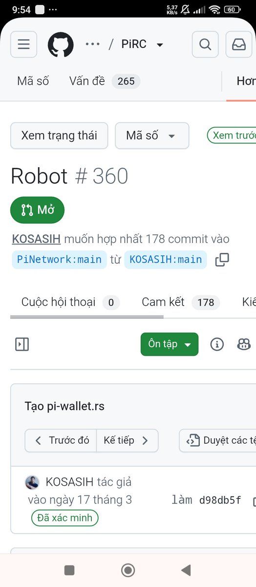 ThinhCrt's tweet photo. 📢 Các cao nhân xác nhận dùm mình nhé . 
1. @Kosasihg88G là ai mà tài khoản X lại khoá lại ( ẩn dấu thân phận ).
2. Code của @Kosasihg88G có liên quan gì đến dự án #Pinetwork mà và @nkokkalis . Code của ông đã hợp nhất vào main chính của @nkokkalis . Chúng ta không cần phải tin , nhưng chúng ta sẽ cần phải xây dựng , vì đó là tương lai của chúng ta .