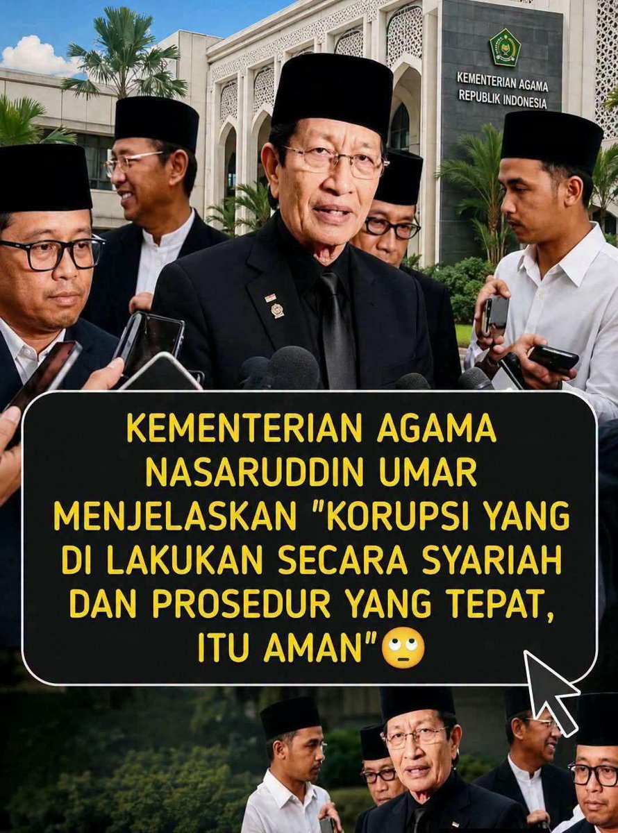 PakKarti's tweet photo. Maling jika secara syariah aman.

Benarkah ini pak Menteri Agama?

Nasibnya jadi WNI dibodohin melulu, bukannya semakin dicerdaskan. https://t.co/TTotLAgI38