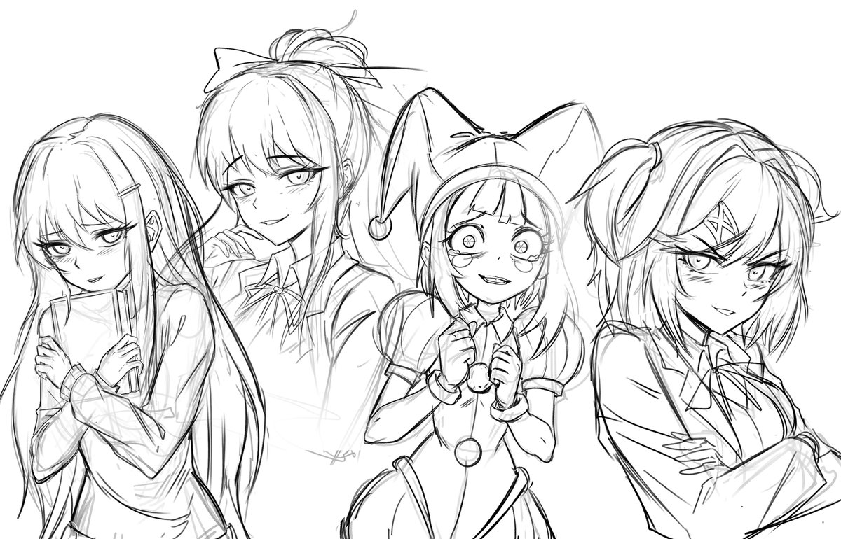 KaonicDarkman's tweet photo. Do you like how I draw the girls? https://t.co/18fHvEgcyq