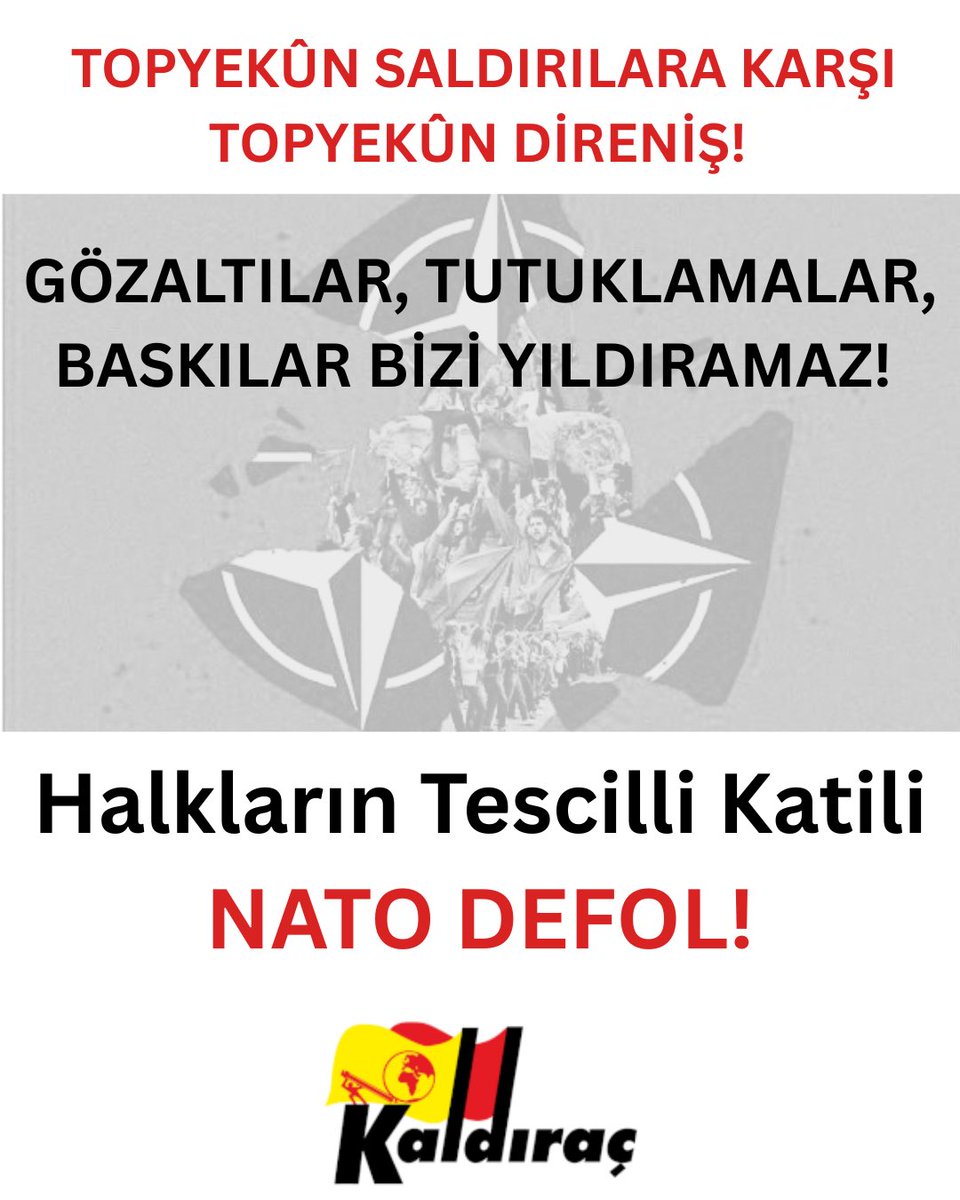 Kaldiracizmir1's tweet photo. 🔴 Gözaltılar, Tutuklamalar, Baskılar Bizi Yıldıramaz!

Bu sabah gerçekleştirilen ev baskınlarında, şu ana kadar edindiğimiz bilgilere göre en az iki ortağımız ve çok sayıda devrimci, sosyalist gözaltına alındı. https://t.co/xnTzFouy7V