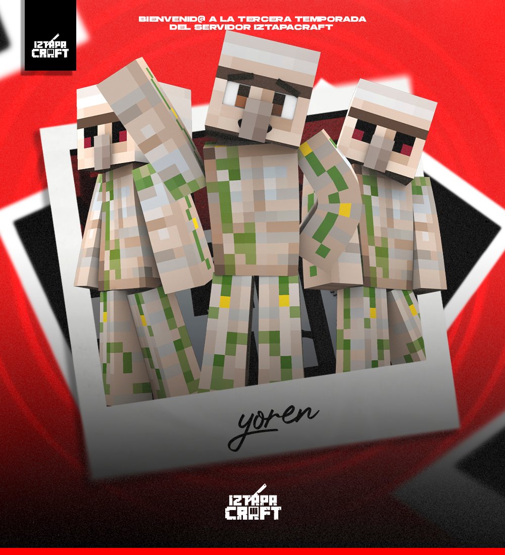 iztapacraft's tweet photo. No sería Iztapacraft sin el fan de los golems de hierro, así que le damos la bienvenida al fundador del servidor mas humilde de Minecraft, recibimos un año mas a @yorenmx 🥸

¿Regresara su imperio de golems o el servidor acabara con todo ellos? 🥵

#Iztapacraft #Iztapacraft3 https://t.co/wiKC62LTVB