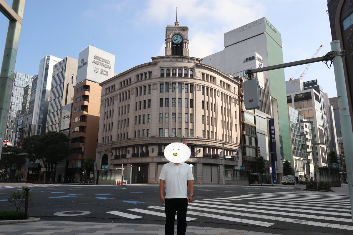 chikin5518's tweet photo. リニューアルされた江戸東京博物館へようやく行けたコケ！！
銀座のシンボル、明治期の服部時計店と現在の和光、どちらも素晴らしいコケ https://t.co/IOlZ20cg5t