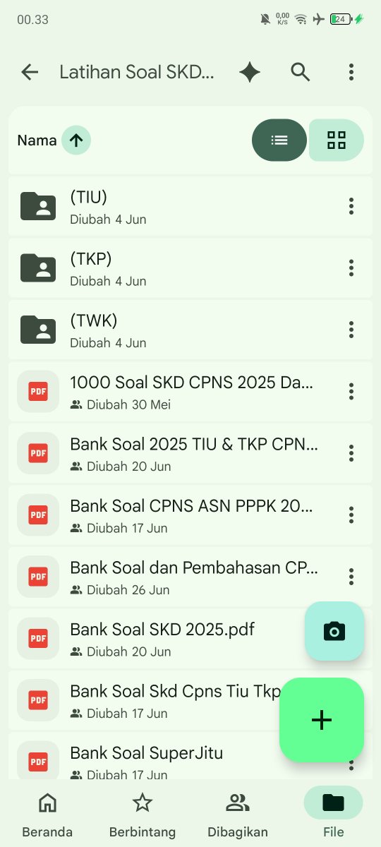 cinderrsya's tweet photo. Pagi pejuang CPNS. Aku habis ngerapihin file bahan belajar buat persiapan CPNS 2026 yang lengkap banget dari materi sampai latihan soalnya. ada yang mau? https://t.co/n0YMDlC7wJ