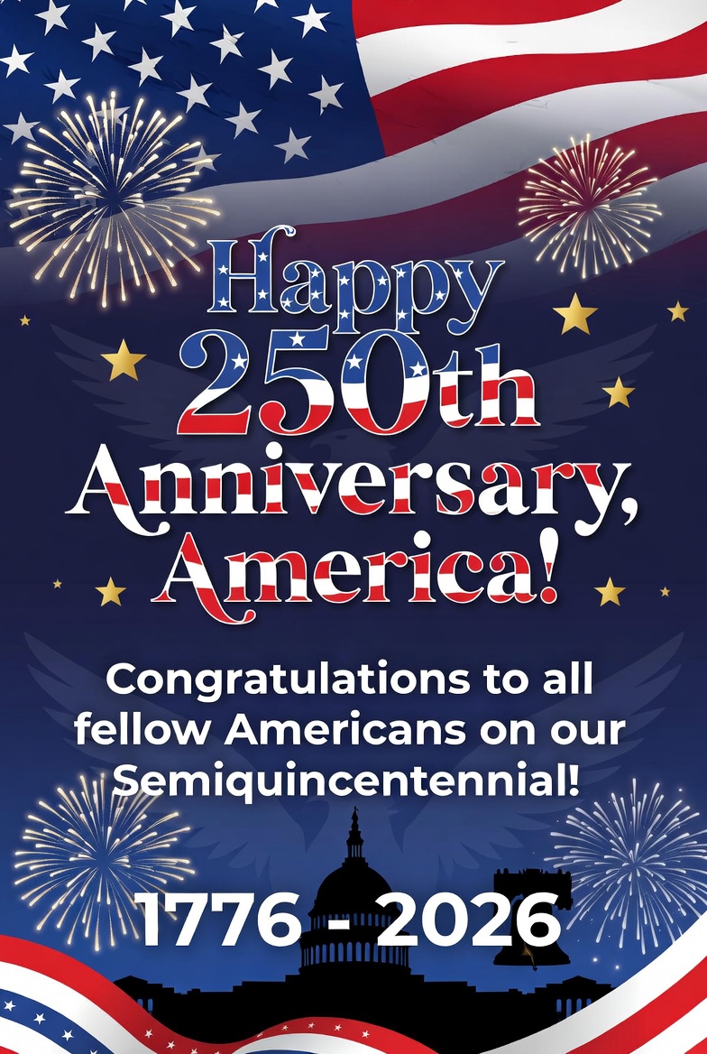 idovinstrategy's tweet photo. 🎉 Happy 250th Anniversary, America! 
On th@followersis historic Semiquincentennial, America celebrate 250 years of independence, innovation, resilience, and the enduring American spirit. 

Congratulations to all fellow Americans on 250th Anniversary!#America250 #Semiquincentennial #USA250 #Happy250th #FourthOfJuly #AmericaStrong