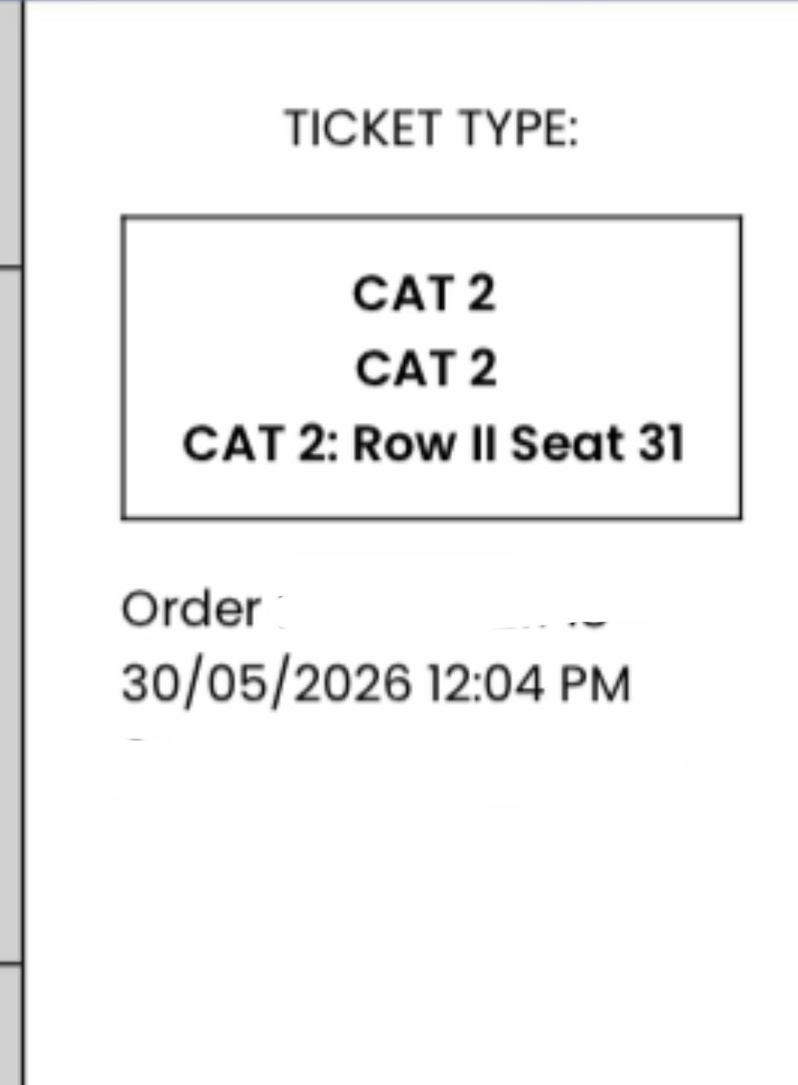 jaecobbi's tweet photo. @jjnvin i have po cat 2 row 2 seat 31 https://t.co/zLKPpisDov