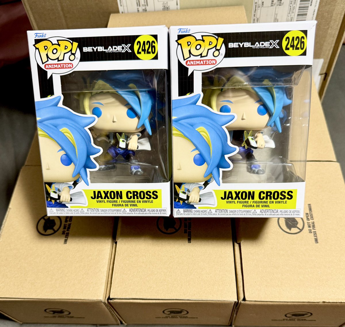 7/1にアメリカで発売したベイブレードXのFunkoPOP!のエクスだけ到着