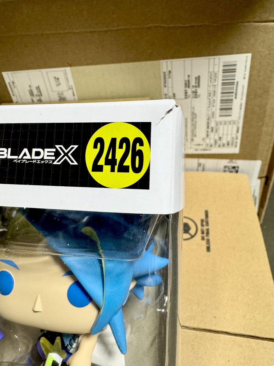 7/1にアメリカで発売したベイブレードXのFunkoPOP!のエクスだけ到着