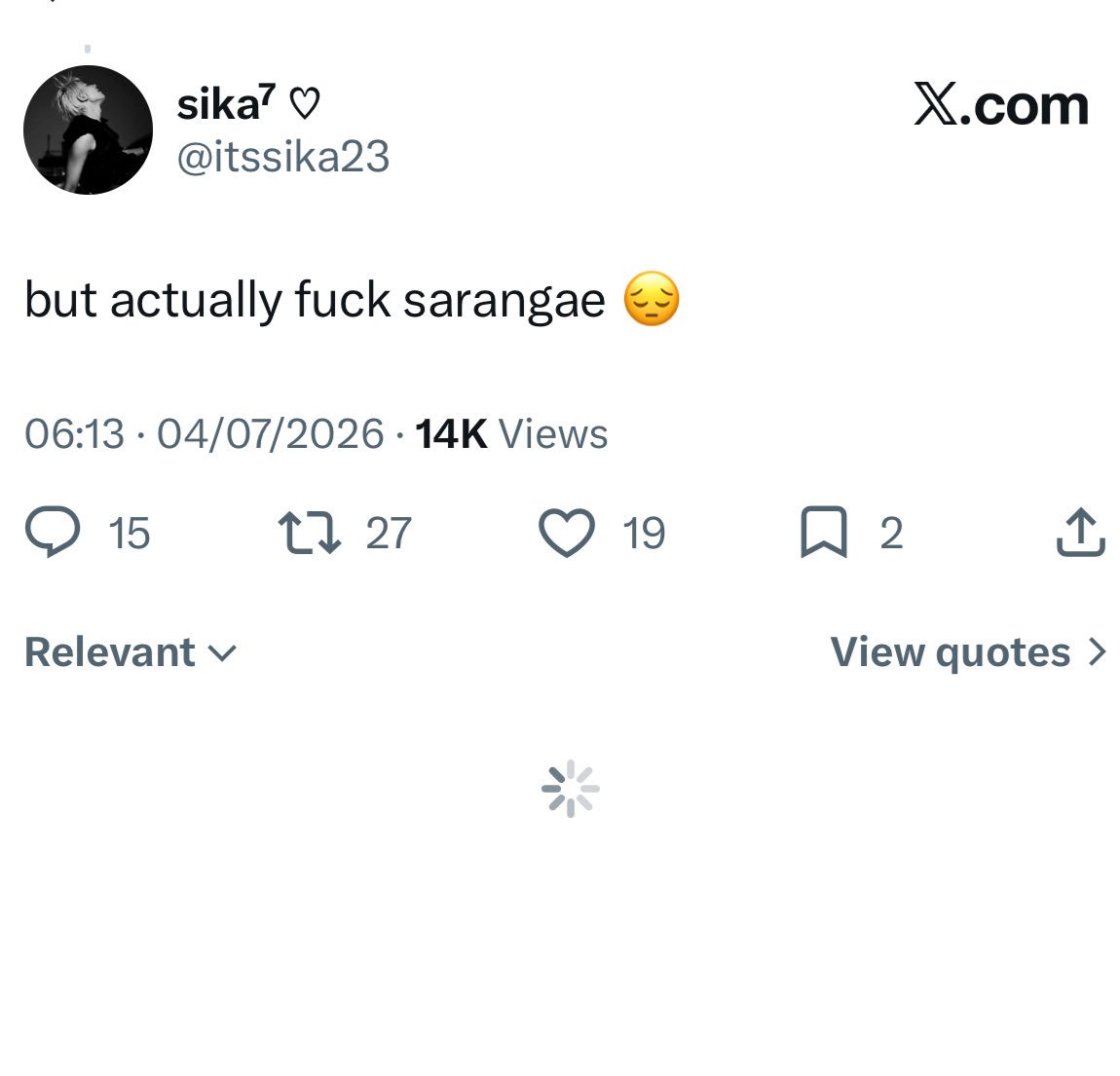 infinitefoxz's tweet photo. Sika, not only are you RACIST, you're also XENOPHOBIC and a HYPOCRITE. Do you even know what Saranghae means? Do you even care to learn the language of the people you supposedly love? Even heeseung has saranghae in his fanchant. https://t.co/jOFsauCy6M