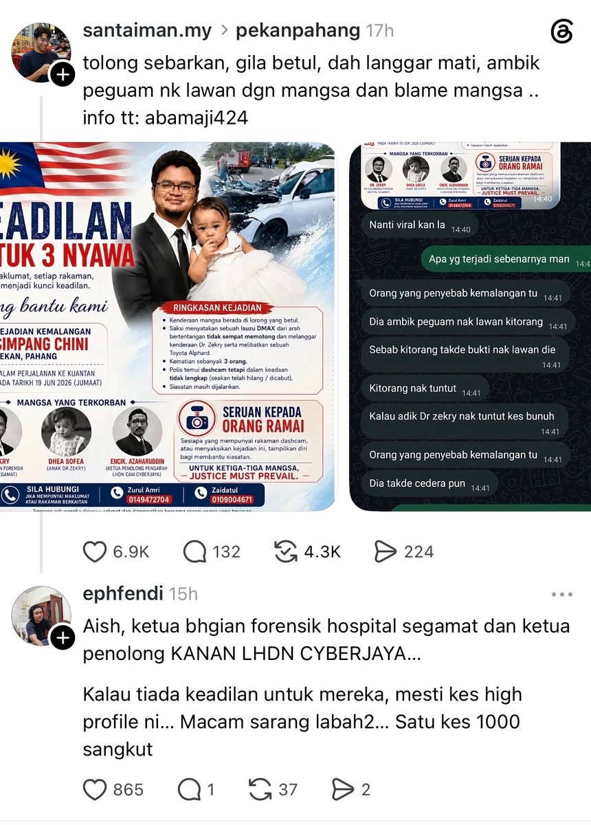 ThreadStoryMy's tweet photo. Sebarkan gais! https://t.co/cXNrI8i5IH