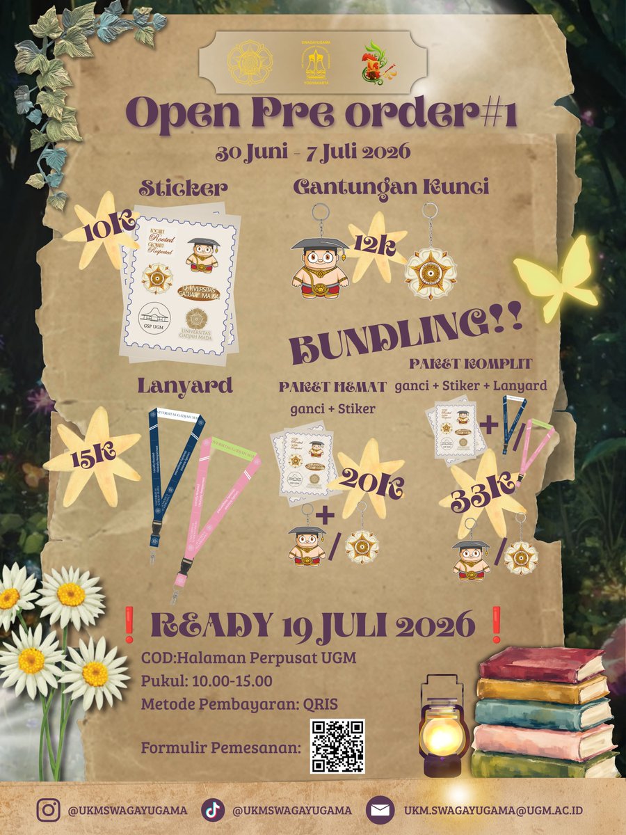 milkyhatsel's tweet photo. Halooowwww moots gamadaaa!!! 
Aku punyaa sedikit jualan merch ugm barangkali tertarik untuk membeli bolee klik  link di bawah yaaa💗💗
https://t.co/8Kojw9lJIA https://t.co/R9I8b7mQXi