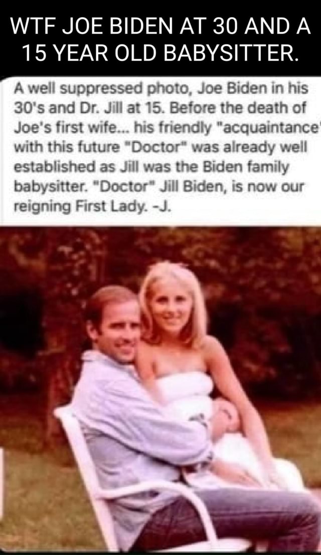 Dimisko89322R's tweet photo. @LashLar97814445 @NEWSMAX Here's your pedo joe.  Makes you wonder if he was behind his first wife's death.  Just sayin' https://t.co/C1IqhZQLcf