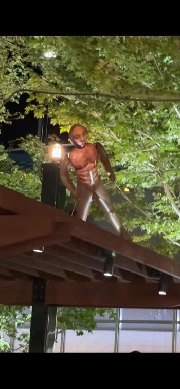 OurTownReno's tweet photo. “Hey last night me and my friends were at the legends at Scheels and saw this in a tree. A very inappropriate sexual doll. It was right across from Spencer’s…” ??? https://t.co/JjVEV3khET