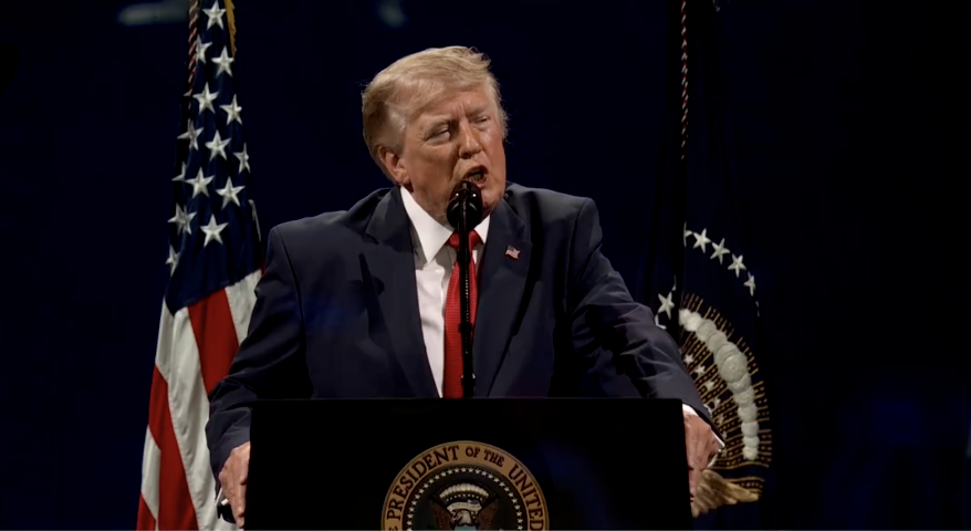 lopezdoriga's tweet photo. En estos momentos el presidente Donald Trump ofrece un mensaje por el 250 aniversario de la Independencia de EE.UU.

📸EFE

Más en https://t.co/BjdELZkpfR https://t.co/7ZWyVZd5aJ
