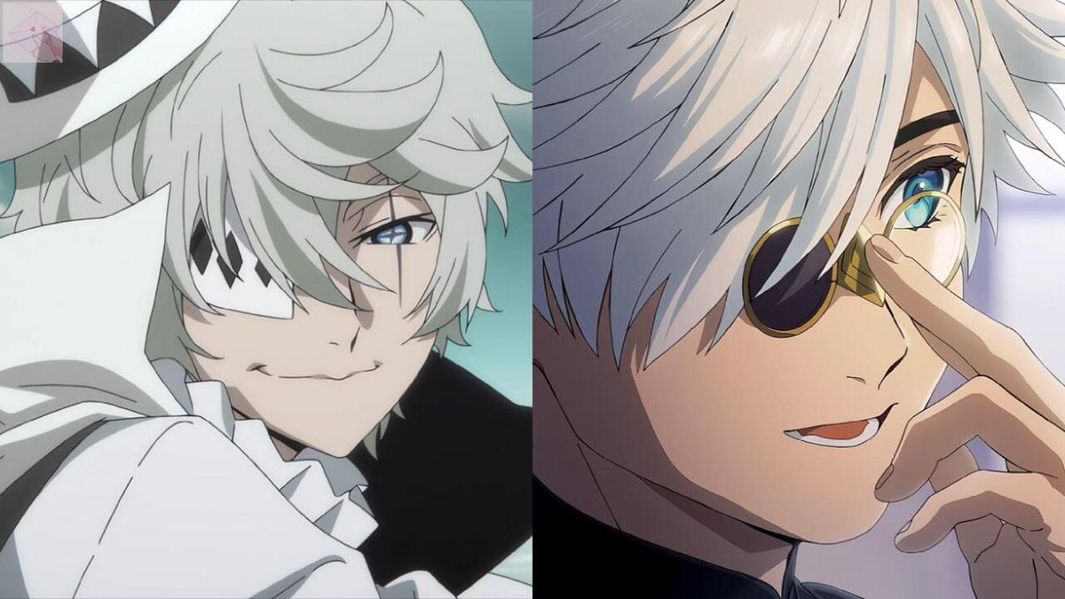 JPFBASE's tweet photo. *jpf selama nonton witch hat atelier kepikiran terus qifrey tuh mirip siapa ya, bukan mirip gojo yg org2 bilang, tp akhirnya sadar appearance dia mirip sama nikolai, dari rambut yg nutupin sebelah mata, cloak putih, walaupun sifatnya kek bumi dan langit https://t.co/EdVkM6deZC