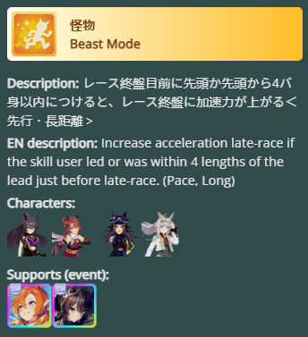 Incuraaable's tweet photo. They translated "Monster" to BEAST MODE this is probably the funniest localization yet https://t.co/B9F6l438v2