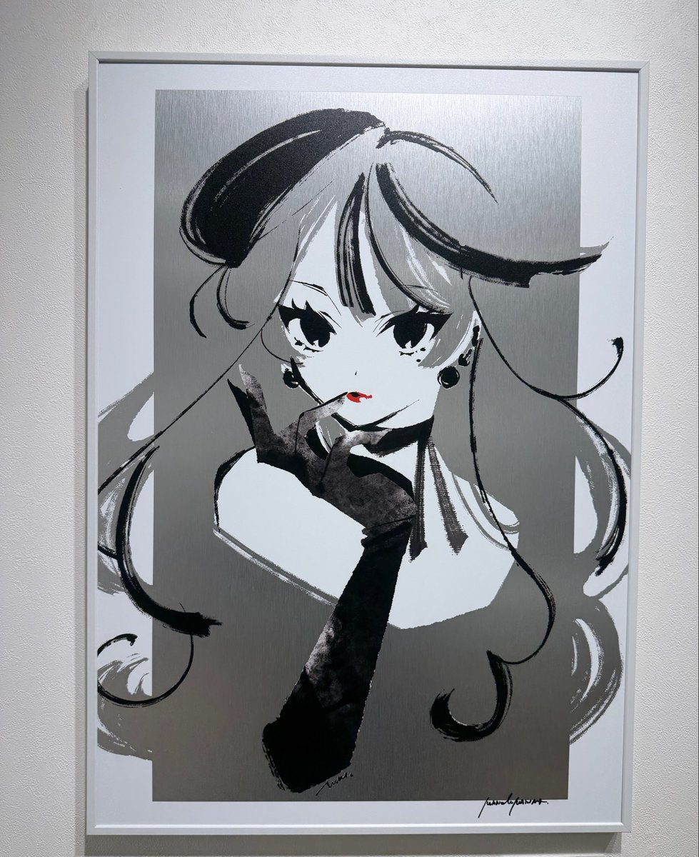 desupapemousou's tweet photo. ご飯食べに阪神来てたら見覚えのある絵を見つけそのまま見に行ってた。
実物を近くで見るとより素敵に見える☺️☺️☺️
スリーブの絵も、実物も素敵だ……！！ https://t.co/1ULd6NlvkB