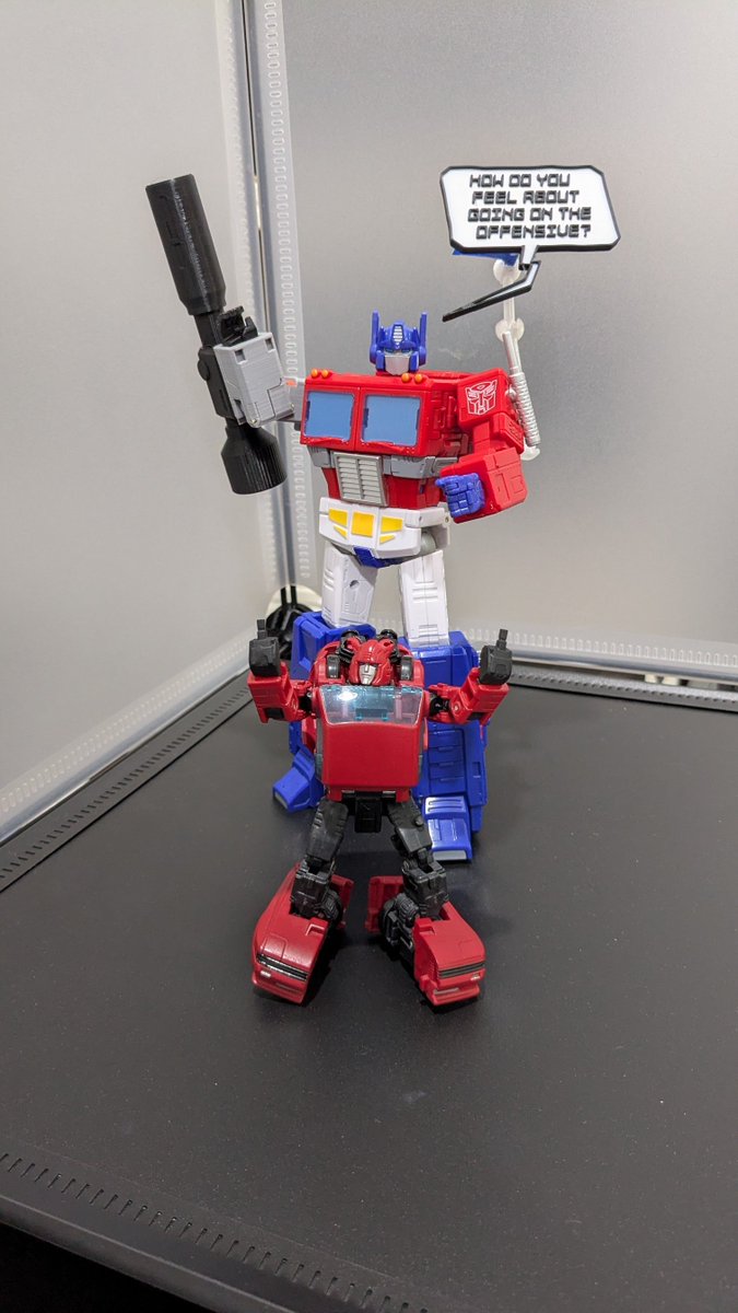 FunbieStudios's tweet photo. How do you feel about going on the offensive? Wait, no, not that way Cliffjumper!
Coming soon to #TFCon! π€£
#transformers #TFConToronto #TFCon2026 #FunbieGoesToTFCon https://t.co/MEeEI0gMKT