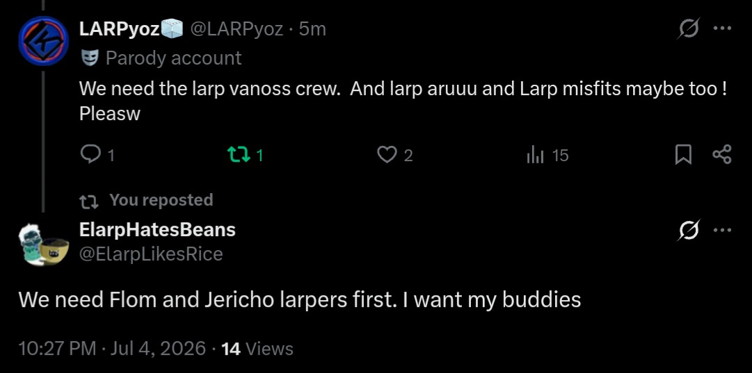 LARPyoz's tweet photo. Can anyone hear us 👀 https://t.co/l5PU0Eg2vI