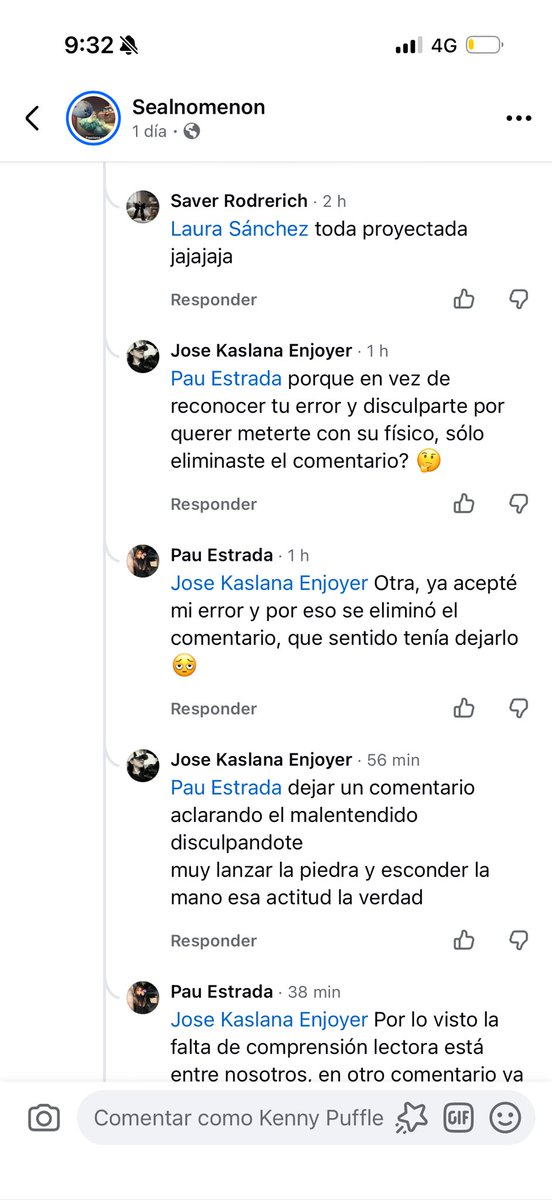 kennypuffle's tweet photo. Tanto así que incluso la misma página salió a defenderme 😹😹🫵🏻 https://t.co/cM6N2Jeyay