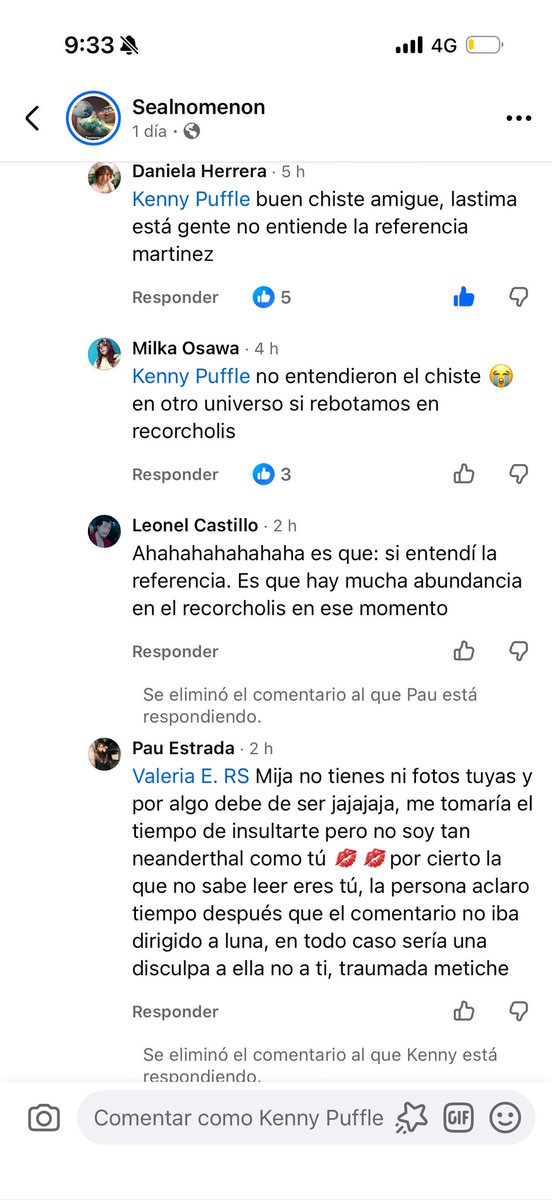 kennypuffle's tweet photo. Tanto así que incluso la misma página salió a defenderme 😹😹🫵🏻 https://t.co/cM6N2Jeyay
